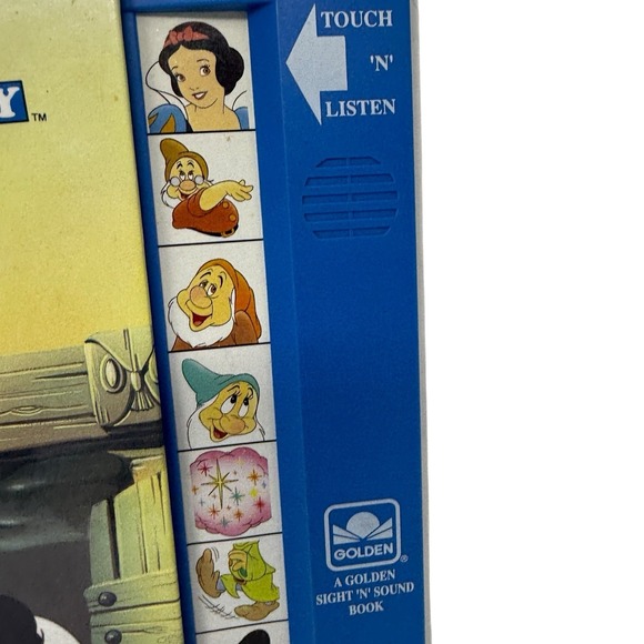 Golden Sound Story Disney Snow White Seven Dwarfs Book 1991 DOES NOT WORK - Picture 2 of 6